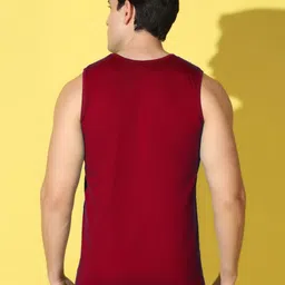 WOOSTRO Men Pack of 2 Typography Printed Round Neck Cotton Slim Fit T-shirts image 2