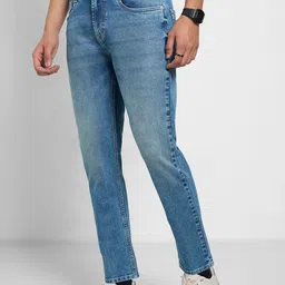 SF JEANS by Pantaloons Men Cotton Slim Fit Mid-Rise Light Fade Jeans image 5