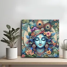 OLIVE TREE Blue & Purple 1 Piece Canvas Religious Wall Paintings-picture-10