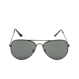 BAYBERRY Unisex Black Lens & Black Square Sunglasses with image 2