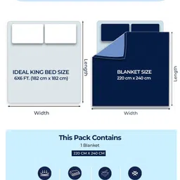 Monte Carlo Maroon & White Floral Printed Heavy Winter Double Bed Blanket 795 GSM image 2