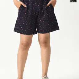 BAESD Women Pack of 2 Cotton High-Rise Shorts-image-0