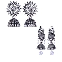 Sangria Alloy Silver-Plated Earrings-picture-13