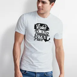 Seekbuylove Men Typography Printed Bio Finish T-shirt image 5