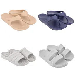 Feel alive Men Pack Of 4 Ultra-Comfortable Lightweight EVA Flip Flops-picture-40