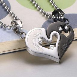 J.S ENTERPRISES Heart Shaped Pendants with Chains-picture-38