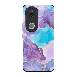 QRIOH Alcohol ink Marble Real Printed Vivo V50e 5G Impact Resistant Back Case-picture-44