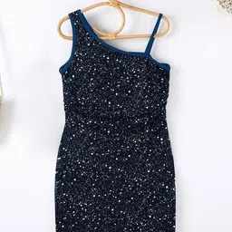 INCLUD Girl Abstract Print One Shoulder Sheath Dress image 4