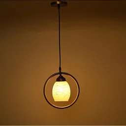 1ST TIME White & Yellow Printed Spherical Ceiling Lamp-picture-40
