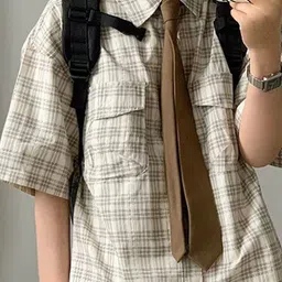 StyleCast x Revolte Men Oversized Fit Checked Spread Collar Casual Shirt image 3