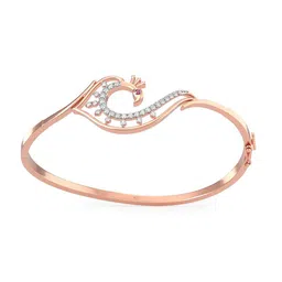 Joyalukkas Women 18KT Rose Gold Peacock diamond Bracelet - 9.23 g-picture-22