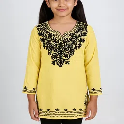 Naida Ethnic Motifs Embroidered V-Neck Thread Work Thread Work Kurti-picture-18
