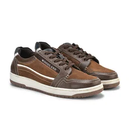 Woodland Men Colourblocked Leather Sneakers-image-70