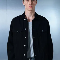 Bonkers Corner Men Washed Lightweight Denim Jacket with Embroidered-picture-21