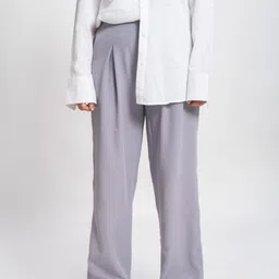 Pittra4ever Women Relaxed Pleated Trousers-image-4