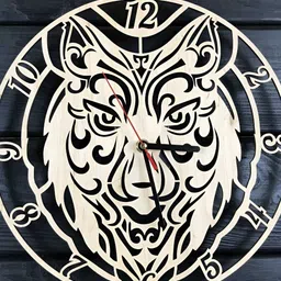 QEZNEF Beige Solid Traditional Wall Clock-picture-36