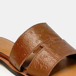 HEEL YOUR SOLE Women Slip-On Leather Open Toe Flats image 5