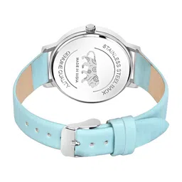 VIRAKTI Women Brass Dial & Leather Bracelet Style Straps Analogue Watch image 2