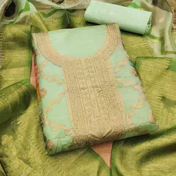 KALINI Organza Unstitched Dress Material-picture-26