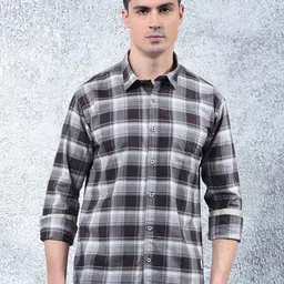 COBB Men Slim Fit Checked Casual Shirt-picture-40