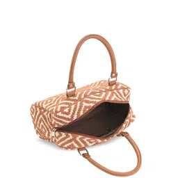 Anouk Women Textured Structured Cotton Handheld Bag image 2