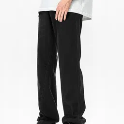 StyleCast Men Baggy Fit Mid-Rise Clean Look No Fade Non Stretchable Jeans image 4