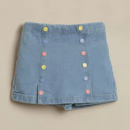 PILOLO Girls Denim A-Line Midi Skirts-image-32