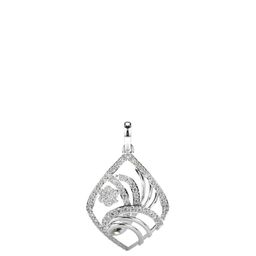 VALANOVA Women Hallmarked 18K White Gold & Certified Lab Grown Diamond Pendant-image-26