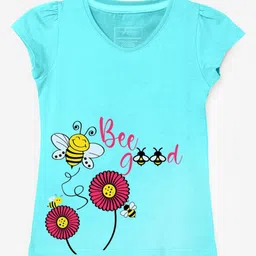 Naughty Ninos Girls 3 Printed Applique T-shirt image 1