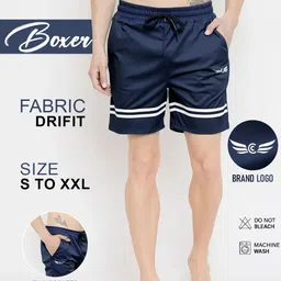 CHROME & CORAL Men Striped Lounge Shorts image 3