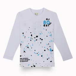 Gini and Jony Boys Typography Printed Round Neck Cotton T-shirt-picture-28