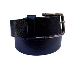 PERKED Men Textured Leather Belt image 4