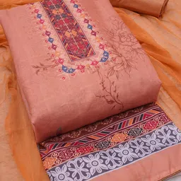 ASISA Printed Unstitched Dress Material image 2