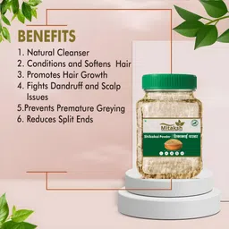 mitaksh Shikakai Powder for Frizzy, Soft & Shiny Hair Acacia Concinna for Hair Care image 3