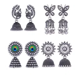 Sangria Alloy Silver-Plated Earrings-picture-28