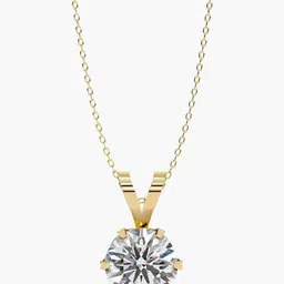 VALANOVA 925 Sterling Silver Gold Diamond Studded Pendant-0.81g-picture-14