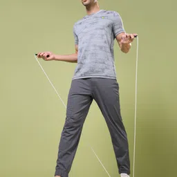 technosport Men Solid Grey Track Pants image 5