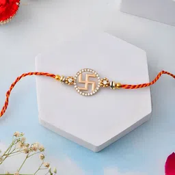 Myntra Elegant Homes Rakhi With Roli Chawal & Greetings Card-picture-54