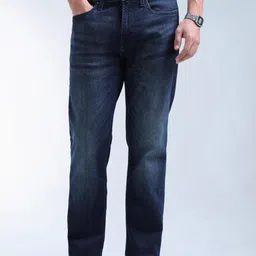 Flying Machine Men Straight Fit Mid-Rise Heavy Fade Stretchable Jeans-image-61