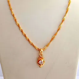 Nawab Collection Gold-Plated Alloy Pendants with Chains-picture-31