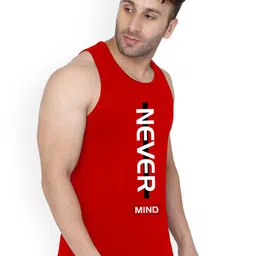 Slowloris Men Pack Of 2 Printed Bio-Wash Combed Cotton Gym Vests image 3