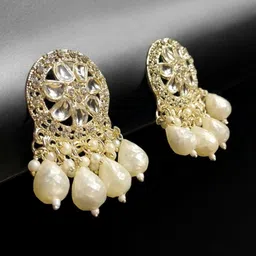 MYSTERIOUSMART Floral Drop Earrings image 4