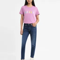 levi's Women's 711 Blue Skinny Fit Mid Rise Jeans-picture-14