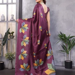 priyashi Floral Printed Kanjivaram Saree image 4
