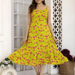MERAAKI FASHION Floral Print Fit & Flare Mini Dress image 5