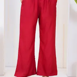 Rakshita Fashions Women Solid Pleated Slip-On Regular Fit Trousers-picture-21