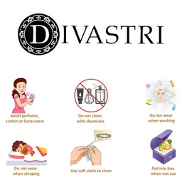 DIVASTRI Teardrop Shaped Ear Cuff Earrings image 3