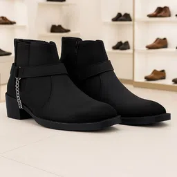 Bxxy Men Solid Square Toe Chelsea Boots-image-92