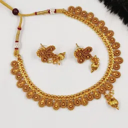 JYONA Gold-Plated Artificial Stones Studded Jewellery Set image 1
