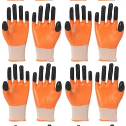 rbgiit Half Nitrile Nylon Coated Men Women Boy's Girls Cyling Hand Glove S-63 Cycling Gloves-picture-16